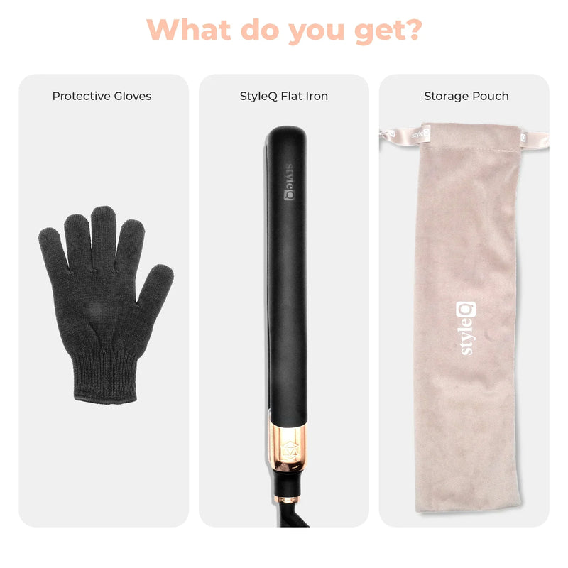 SRI StyleQ Black - Ionic Graphene Flat Iron