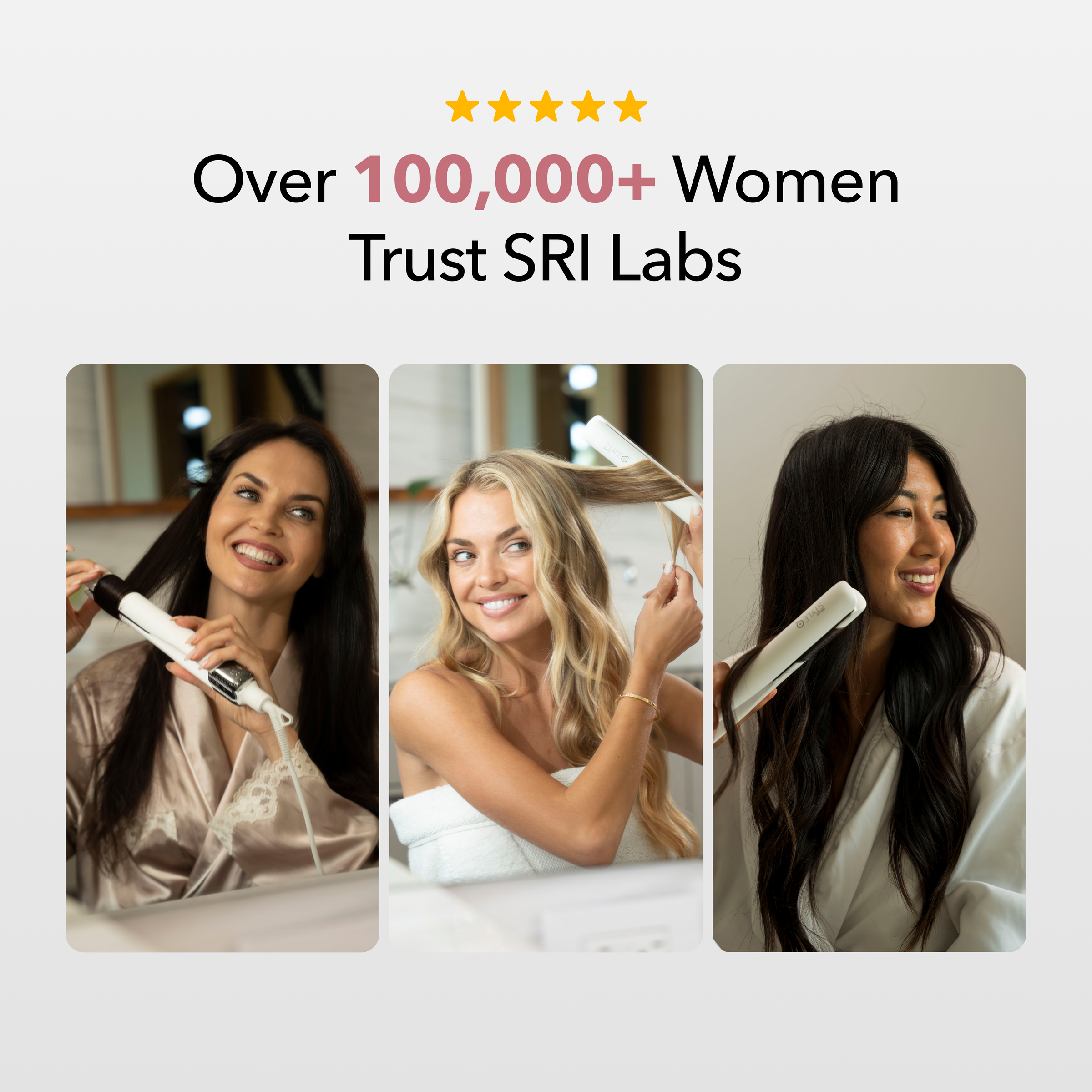 SRI STYLEQ WHITE - IONIC GRAPHENE FLAT IRON