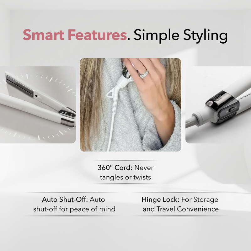 SRI STYLEQ WHITE - IONIC GRAPHENE FLAT IRON